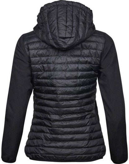 Tee Jays Womens Hooded Crossover Jkt - Black