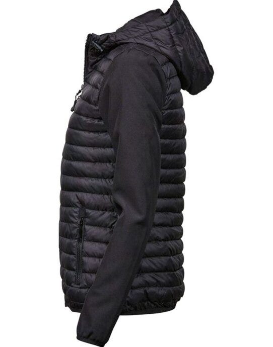 Tee Jays Womens Hooded Crossover Jkt - Black