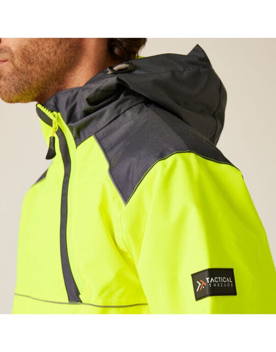 Regatta High Visibility Regatta Hi Vis Bomber Jacket - Yellow/Grey
