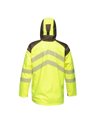 Regatta High Visibility Regatta Hi Vis Parka Jacket - Yellow/Grey