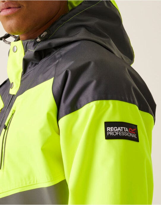 Regatta High Visibility Regatta Hi Vis Parka Jacket - Yellow/Grey