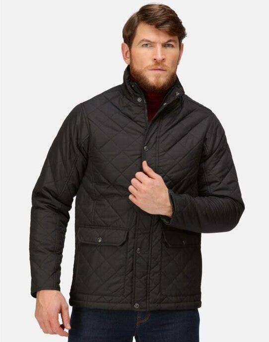 Regatta Professional Regatta Mens Tyler Quilted Jacket - Black