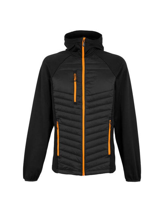 Regatta Professional Regatta Men's Navigate Hybrid Jacket - Black Orange Pop