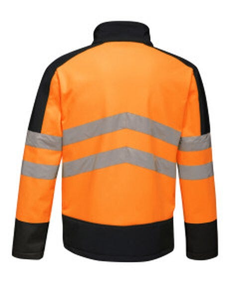 Regatta High Visibility Regatta Hi-Vis Pro 3 Layer Softshell - Orange/Navy