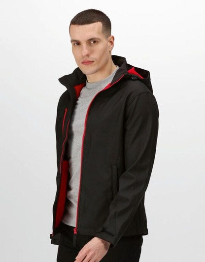 Regatta Professional Regatta Venturer Hooded Softshell - Black/Red