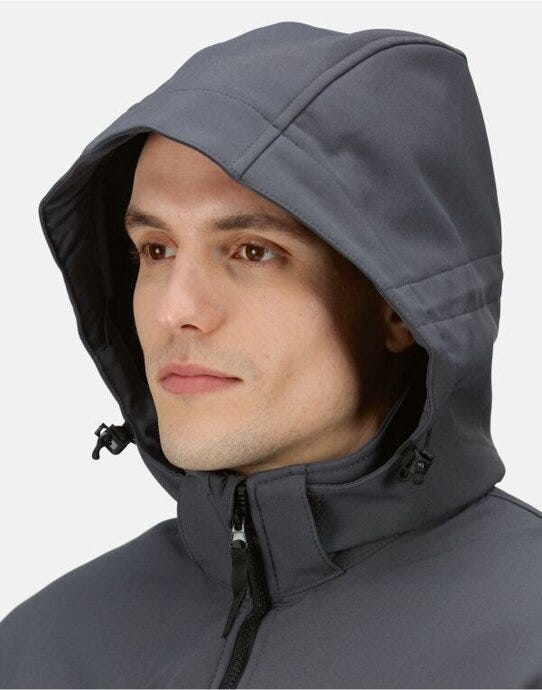 Regatta Professional Regatta Venturer Hooded Softshell - Seal Grey/Black