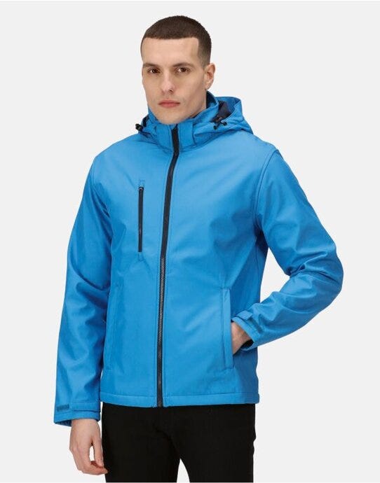 Regatta Professional Regatta Venturer Hooded Softshell - French Blue / Navy