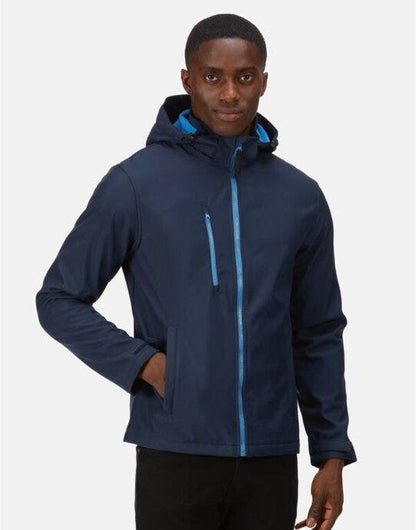 Regatta Professional Regatta Venturer Hooded Softshell - Navy/ French Blue