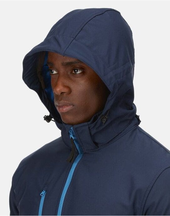 Regatta Professional Regatta Venturer Hooded Softshell - Navy/ French Blue