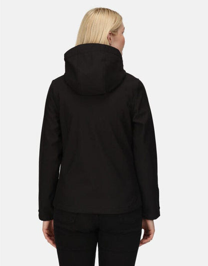 Regatta Professional Regatta Womens Venturer Hooded Softshell - Black/Black