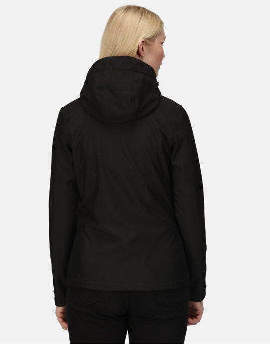 Regatta Professional Regatta Womens Venturer Hooded Softshell - Black/Red