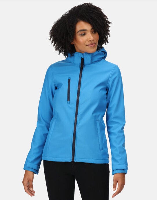 Regatta Professional Regatta Womens Venturer Hooded Softshell - French Blue / Navy
