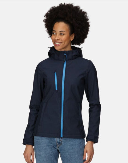 Regatta Professional Regatta Womens Venturer Hooded Softshell - Navy/ French Blue