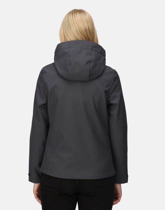 Regatta Professional Regatta Womens Venturer Hooded Softshell - Seal Grey/Black