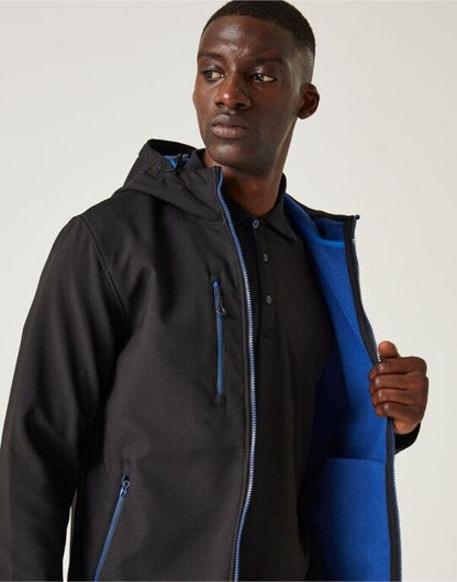 Regatta Professional Regatta Navigate 2-Layer Hood Softshell - Black/New Royal