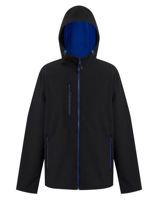 Regatta Professional Regatta Navigate 2-Layer Hood Softshell - Black/New Royal