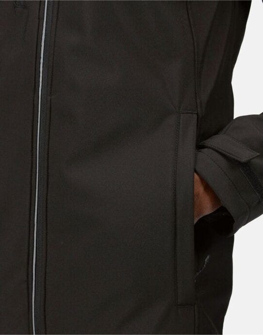 Regatta Professional Regatta Mens Earsmus 4-In-1 Softshell - Black/Black
