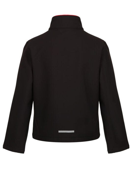 Regatta Junior Ablaze 2 Layer Softshell - Black/Classic Red