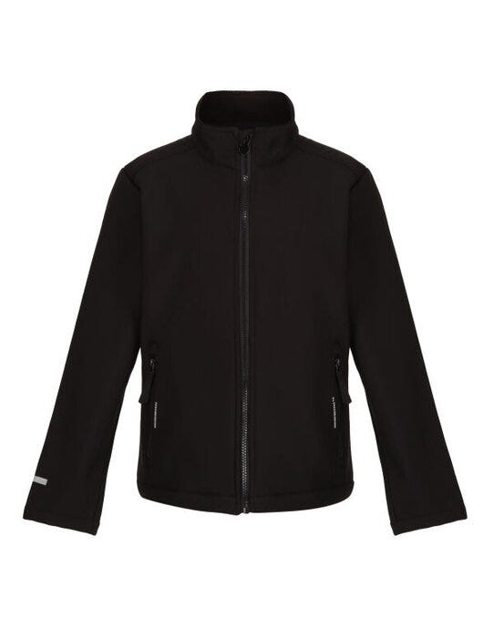 Regatta Junior Ablaze 2 Layer Softshell - Black/Black