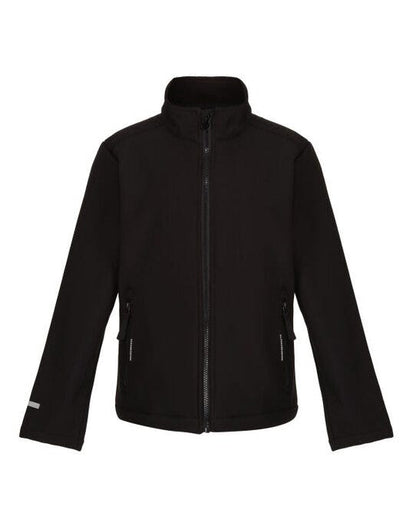 Regatta Junior Ablaze 2 Layer Softshell - Black/Black