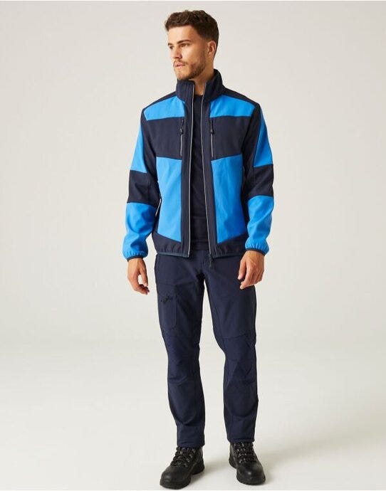 Regatta Professional Regatta E-Volve Unisex 2 Layer Softshell - Strong Blue/Navy