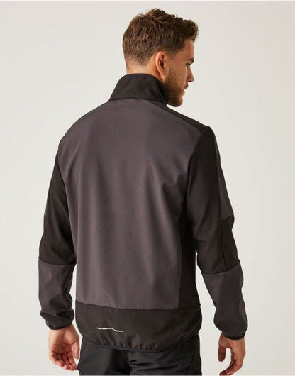 Regatta Professional Regatta E-Volve Unisex 2 Layer Softshell - Ash/Black