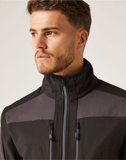 Regatta Professional Regatta E-Volve Unisex 2 Layer Softshell - Ash/Black