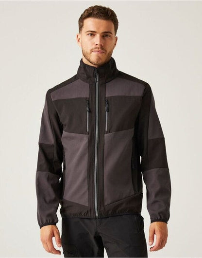 Regatta Professional Regatta E-Volve Unisex 2 Layer Softshell - Ash/Black