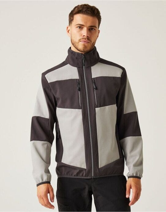 Regatta Professional Regatta E-Volve Unisex 2 Layer Softshell - Mineral Grey/Ash