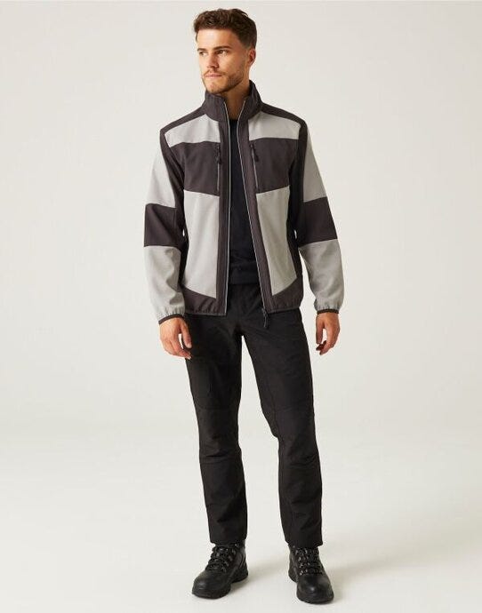 Regatta Professional Regatta E-Volve Unisex 2 Layer Softshell - Mineral Grey/Ash