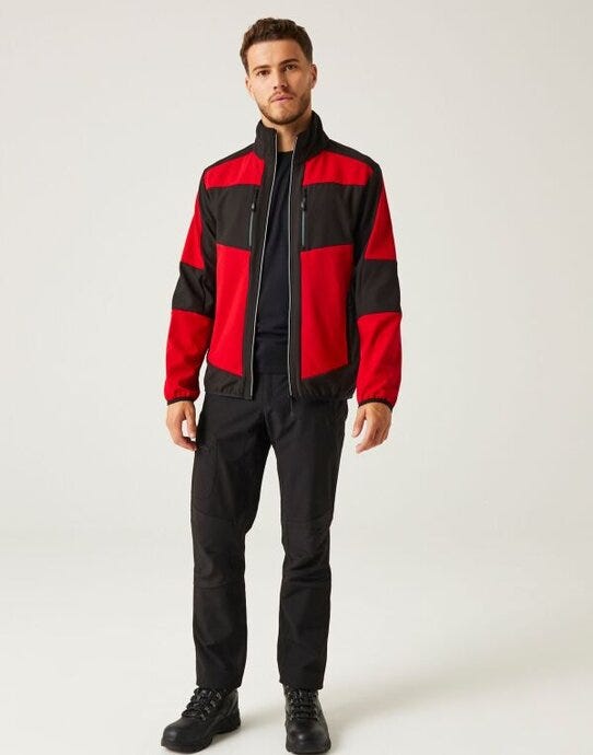 Regatta Professional Regatta E-Volve Unisex 2 Layer Softshell - Classic Red/Black
