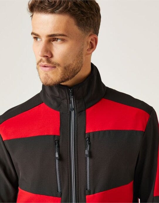 Regatta Professional Regatta E-Volve Unisex 2 Layer Softshell - Classic Red/Black