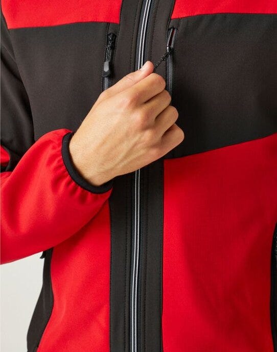 Regatta Professional Regatta E-Volve Unisex 2 Layer Softshell - Classic Red/Black