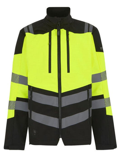 Regatta High Visibility Regatta Hi-Vis X-Pro 3 Layer Softshell - Black/Hi-Vis Yellow