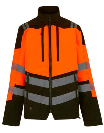 Regatta High Visibility Regatta Hi-Vis X-Pro 3 Layer Softshell - Black/Hi-Vis Orange