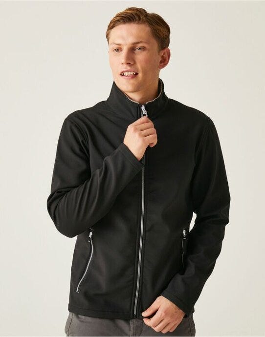 Regatta Professional Regatta Ascender 2-Layer Softshell - Black/Mineral Grey