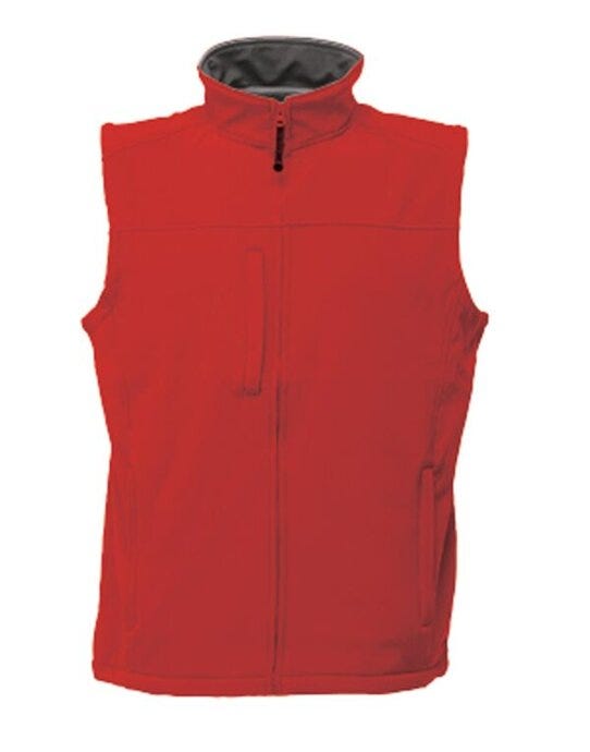 Regatta Professional Regatta Mens Flux Softshell Bodywarmer - Classic Red/Seal Grey
