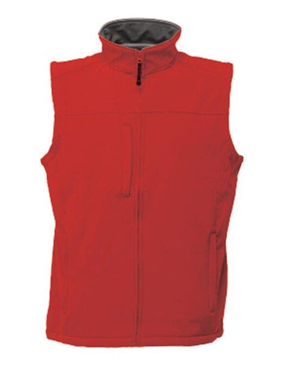Regatta Professional Regatta Mens Flux Softshell Bodywarmer - Classic Red/Seal Grey