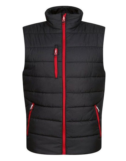 Regatta Professional Regatta Mens Navigate Thermal Bodywarmer - Black/Classic Red