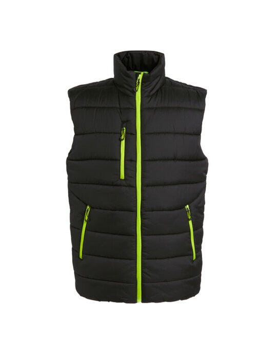 Regatta Professional Regatta Mens Navigate Thermal Bodywarmer - Black/Lime