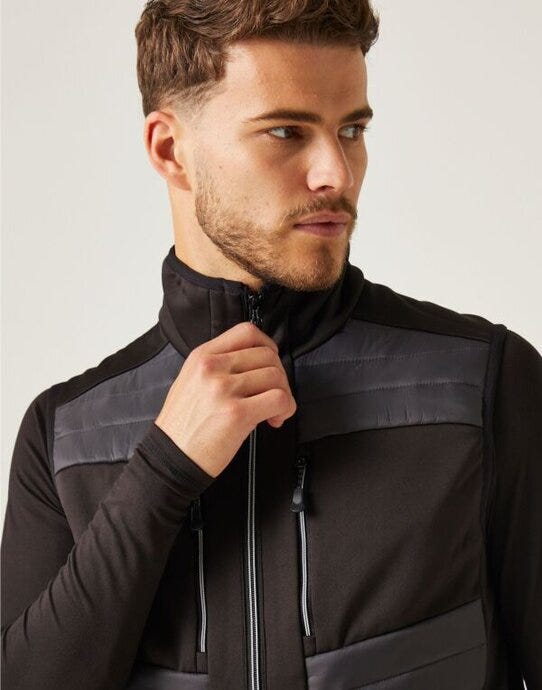 Regatta Professional Regatta E-Volve Unisex Hybrid Bodywarmer - Ash/Black