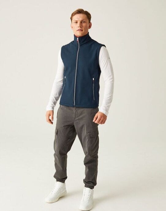 Regatta Professional Regatta Ascender 2L Softshell Bodywarmer - Navy/Classic Red