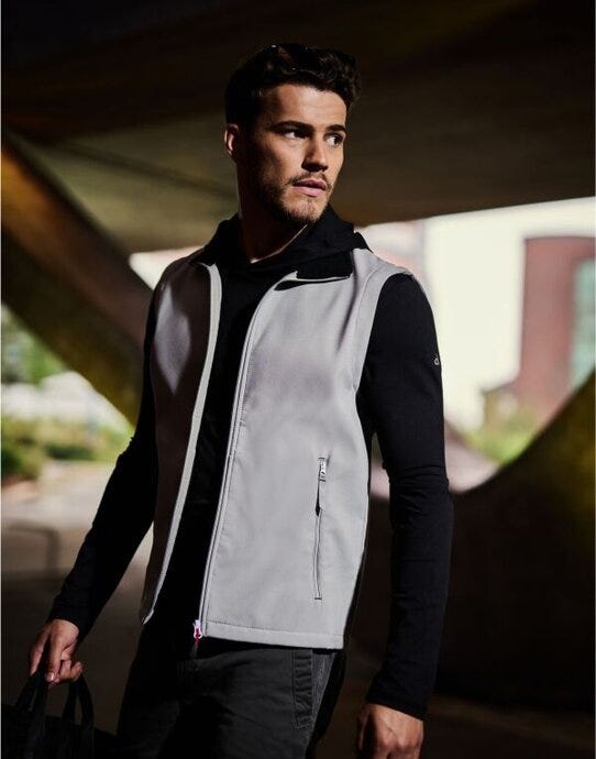 Regatta Professional Regatta Ascender 2L Softshell Bodywarmer - Mineral Grey/Black