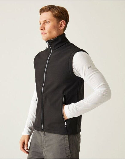 Regatta Professional Regatta Ascender 2L Softshell Bodywarmer - Black/Mineral Grey
