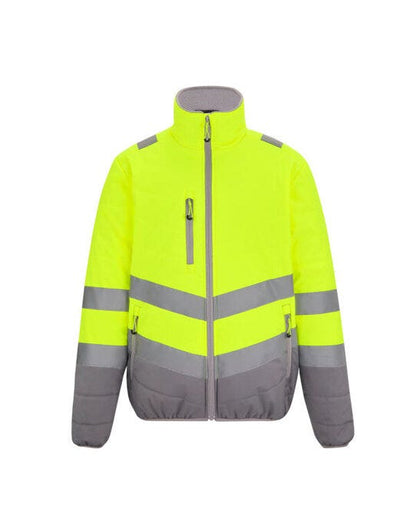 Regatta High Visibility Regatta Hi-Vis 2 Tone Thermal Baffle Jkt - Hi-Vis Yellow