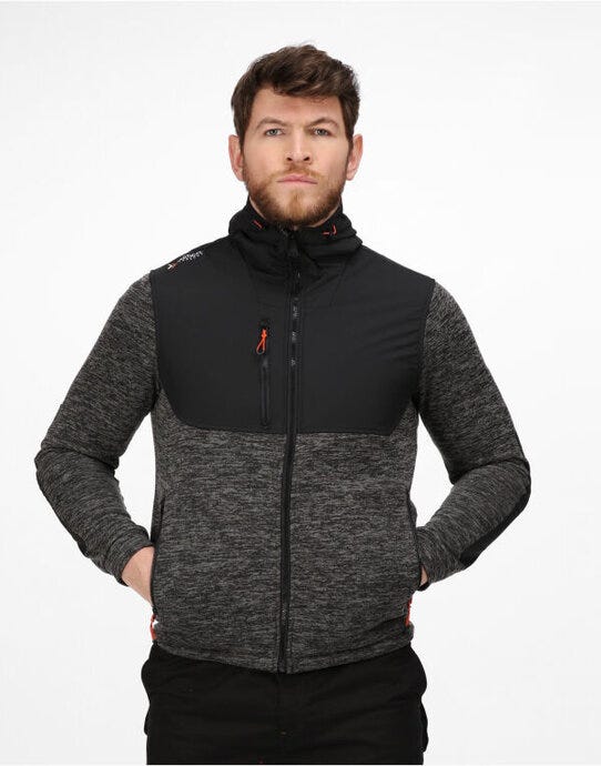 Regatta Professional Regatta Heist Hybrid Jacket - Ash Marl/ Black