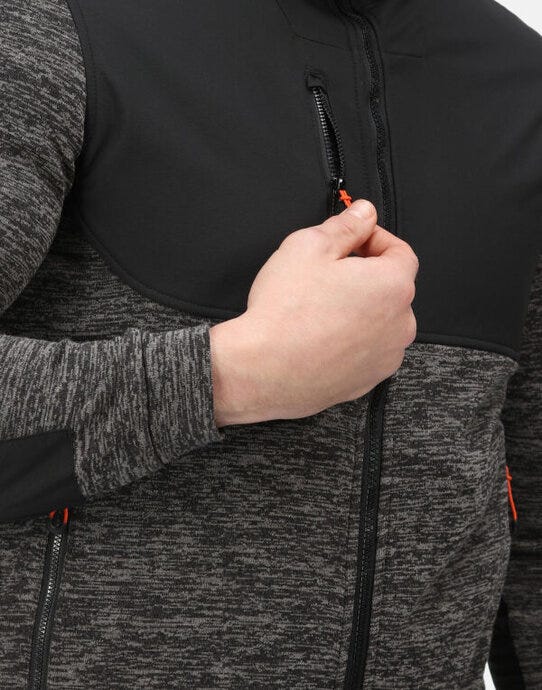 Regatta Professional Regatta Heist Hybrid Jacket - Ash Marl/ Black