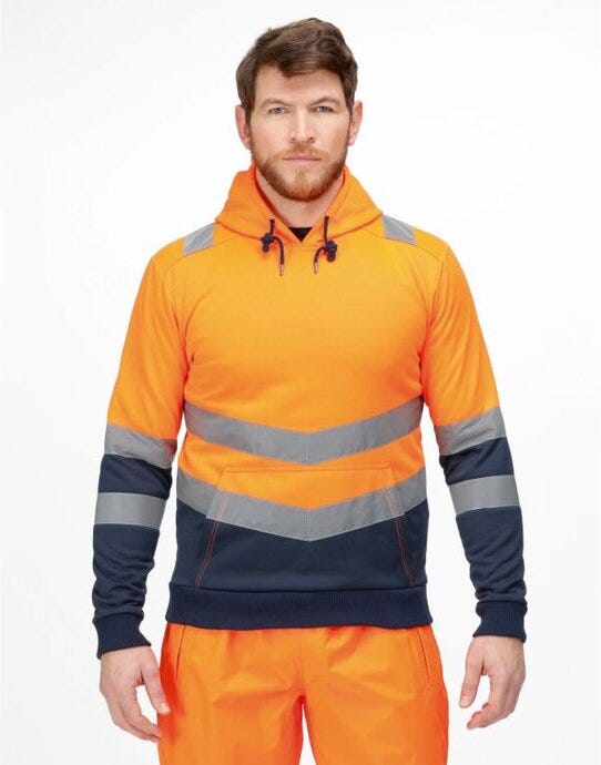 Regatta High Visibility Regatta Hi Vis Pro Overhead Hoodie - Hi Vis Orange