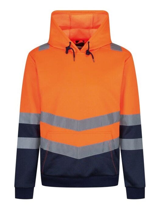 Regatta High Visibility Regatta Hi Vis Pro Overhead Hoodie - Hi Vis Orange