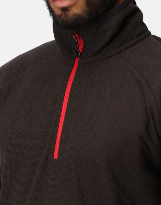 Regatta Professional Regatta Navigate Half Zip Fleece - Black/Classic Red